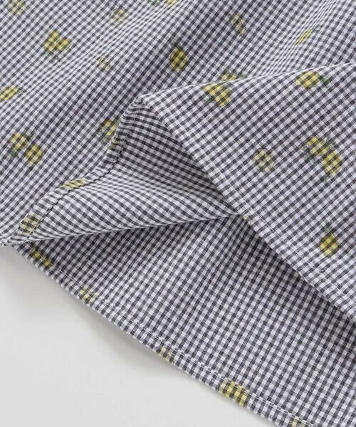 SLAP SLIP / スラップ スリップ ミニ丈・ひざ丈ワンピース | 【お揃い】襟付きパフスリーブイチゴレモンフルーツ柄チェック切り替えワンピース(80~130cm) | 詳細17