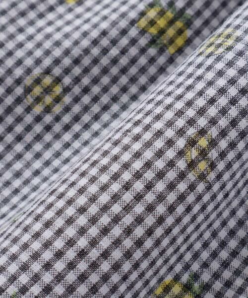 SLAP SLIP / スラップ スリップ ミニ丈・ひざ丈ワンピース | 【お揃い】襟付きパフスリーブイチゴレモンフルーツ柄チェック切り替えワンピース(80~130cm) | 詳細19