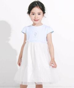 SLAP SLIP / スラップ スリップ ミニ丈・ひざ丈ワンピース | 【お揃い】キラキラドットラメチュールドッキングワンピース(80~130cm)