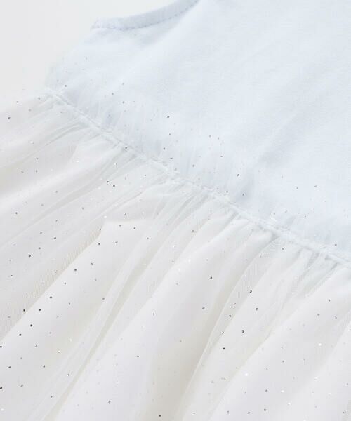 SLAP SLIP / スラップ スリップ ミニ丈・ひざ丈ワンピース | 【お揃い】キラキラドットラメチュールドッキングワンピース(80~130cm) | 詳細10