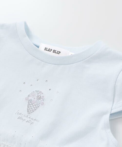 SLAP SLIP / スラップ スリップ ミニ丈・ひざ丈ワンピース | 【お揃い】キラキラドットラメチュールドッキングワンピース(80~130cm) | 詳細7