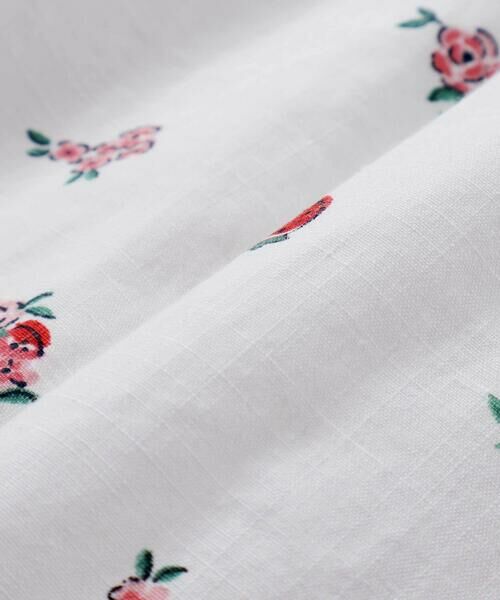 SLAP SLIP / スラップ スリップ ミニ丈・ひざ丈ワンピース | 【お揃い】デニムチェックイチゴ×お花プリントスモッキングワンピース(80~130cm) | 詳細10