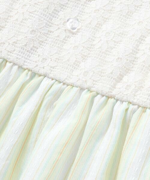 SLAP SLIP / スラップ スリップ ミニ丈・ひざ丈ワンピース | 【お揃い】裾フリルドッキングマルチストライプワンピース(80~130cm) | 詳細10