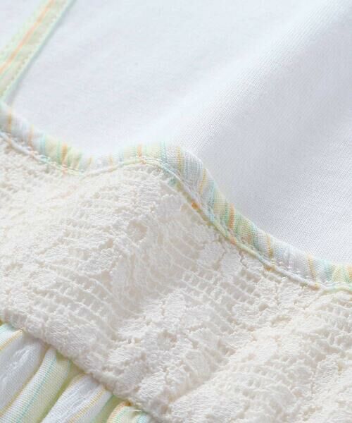 SLAP SLIP / スラップ スリップ ミニ丈・ひざ丈ワンピース | 【お揃い】裾フリルドッキングマルチストライプワンピース(80~130cm) | 詳細11