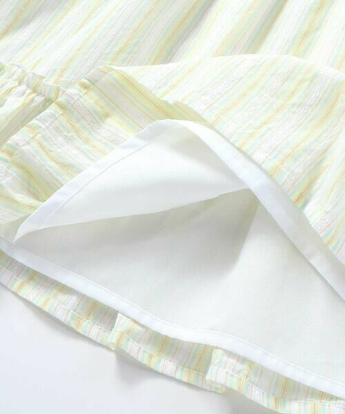 SLAP SLIP / スラップ スリップ ミニ丈・ひざ丈ワンピース | 【お揃い】裾フリルドッキングマルチストライプワンピース(80~130cm) | 詳細14