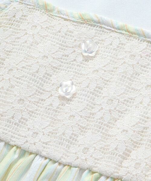 SLAP SLIP / スラップ スリップ ミニ丈・ひざ丈ワンピース | 【お揃い】裾フリルドッキングマルチストライプワンピース(80~130cm) | 詳細9