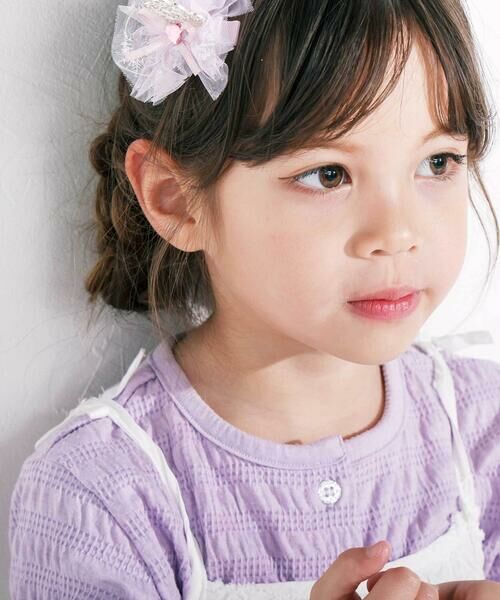 SLAP SLIP / スラップ スリップ ミニ丈・ひざ丈ワンピース | お花刺しゅうカーディガン+肩リボンキャミソールワンピース2点セット(90~130cm) | 詳細9