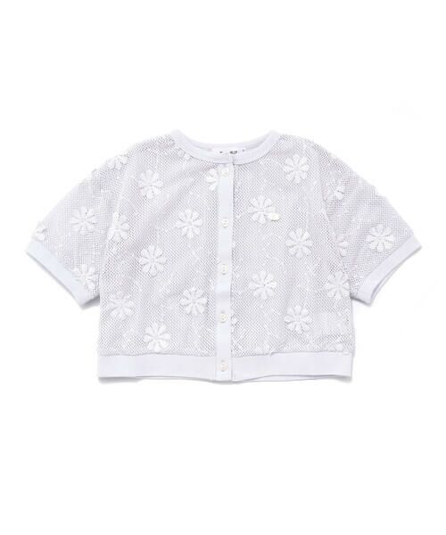 SLAP SLIP / スラップ スリップ カーディガン・ボレロ | パフスリーブサマーニットカーディガン(90~130cm) | 詳細5