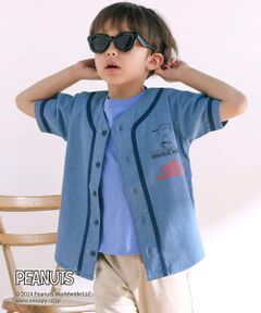 SLAP SLIP / スラップ スリップ シャツ・ブラウス | 【PEANUTS×SLAP SLIP】75周年ユニフォーム風ラインシャツ(80~130cm)