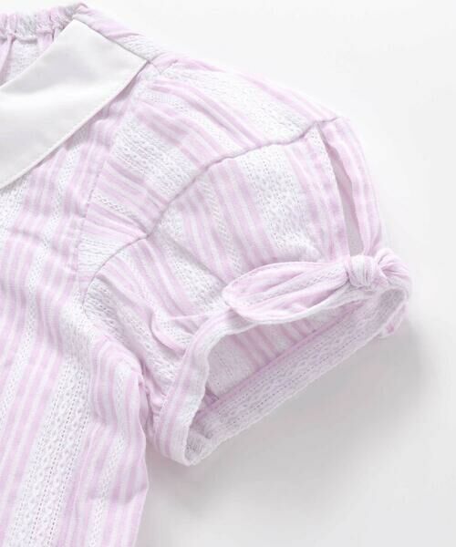 SLAP SLIP / スラップ スリップ シャツ・ブラウス | 【お揃い】襟付き袖リボンキラキラ裾プリントチュニック(80~130cm) | 詳細11