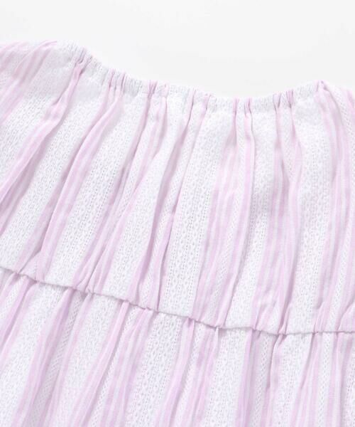 SLAP SLIP / スラップ スリップ シャツ・ブラウス | 【お揃い】襟付き袖リボンキラキラ裾プリントチュニック(80~130cm) | 詳細13