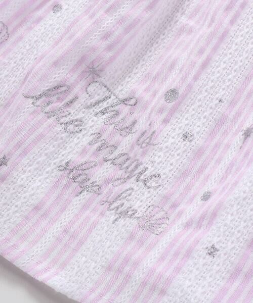 SLAP SLIP / スラップ スリップ シャツ・ブラウス | 【お揃い】襟付き袖リボンキラキラ裾プリントチュニック(80~130cm) | 詳細14