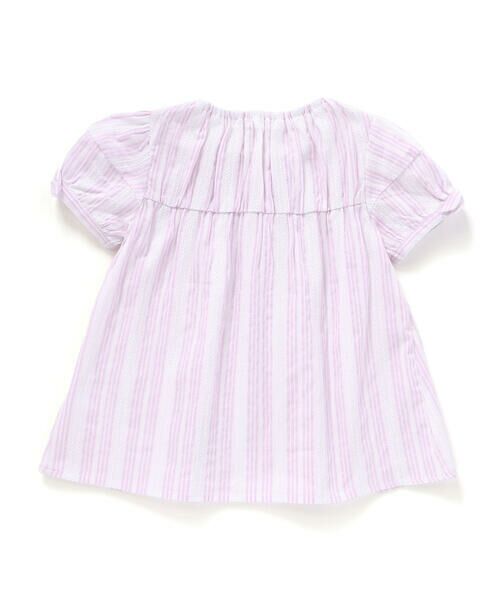 SLAP SLIP / スラップ スリップ シャツ・ブラウス | 【お揃い】襟付き袖リボンキラキラ裾プリントチュニック(80~130cm) | 詳細9