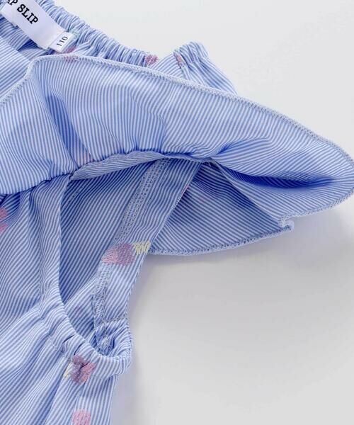 SLAP SLIP / スラップ スリップ シャツ・ブラウス | 【お揃い】カラフルスイーツ刺しゅう風発泡プリント柄肩フリルチュニック(80~130cm) | 詳細6