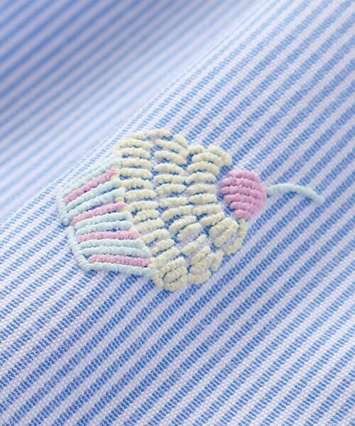 SLAP SLIP / スラップ スリップ シャツ・ブラウス | 【お揃い】カラフルスイーツ刺しゅう風発泡プリント柄肩フリルチュニック(80~130cm) | 詳細9