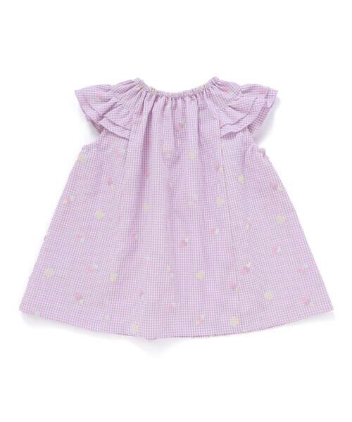 SLAP SLIP / スラップ スリップ シャツ・ブラウス | 【お揃い】カラフルスイーツ刺しゅう風発泡プリント柄肩フリルチュニック(80~130cm) | 詳細16