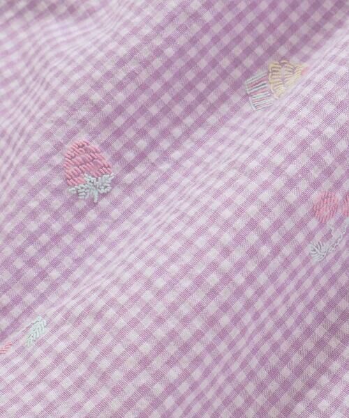 SLAP SLIP / スラップ スリップ シャツ・ブラウス | 【お揃い】カラフルスイーツ刺しゅう風発泡プリント柄肩フリルチュニック(80~130cm) | 詳細17