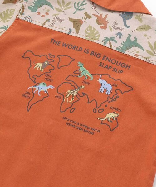 SLAP SLIP / スラップ スリップ シャツ・ブラウス | 【お揃い/接触冷感】サファリ柄切り替え胸ポケット付き麻レーヨンシャツ(80~130cm) | 詳細17