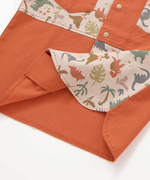 SLAP SLIP / スラップ スリップ シャツ・ブラウス | 【お揃い/接触冷感】サファリ柄切り替え胸ポケット付き麻レーヨンシャツ(80~130cm) | 詳細18