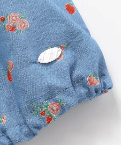 SLAP SLIP / スラップ スリップ シャツ・ブラウス | 【お揃い】デニムイチゴ×お花プリントセーラー襟パフスリーブトップス(80~130cm) | 詳細11