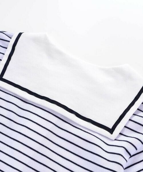 SLAP SLIP / スラップ スリップ ポロシャツ | 【お揃い】セーラー襟ボーダーポロシャツ(80~130cm) | 詳細12