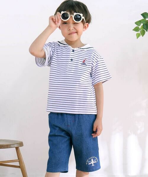 SLAP SLIP / スラップ スリップ ポロシャツ | 【お揃い】セーラー襟ボーダーポロシャツ(80~130cm) | 詳細4