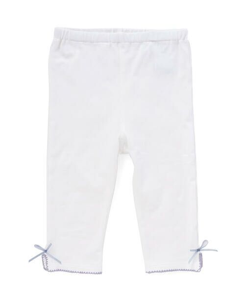 SLAP SLIP / スラップ スリップ レギンス・スパッツ | 無地シェル柄裾スリットリボン付き6分丈レギンス(80~130cm) | 詳細4