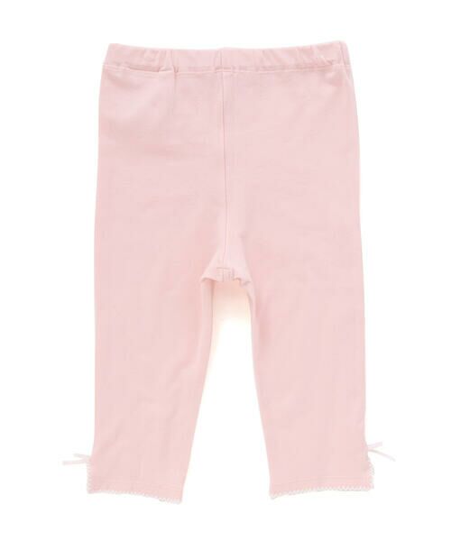 SLAP SLIP / スラップ スリップ レギンス・スパッツ | 無地シェル柄裾スリットリボン付き6分丈レギンス(80~130cm) | 詳細7