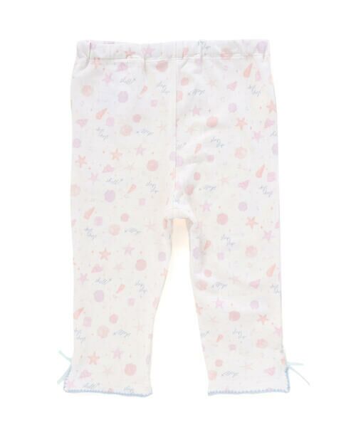 SLAP SLIP / スラップ スリップ レギンス・スパッツ | 無地シェル柄裾スリットリボン付き6分丈レギンス(80~130cm) | 詳細9