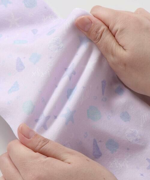 SLAP SLIP / スラップ スリップ レギンス・スパッツ | 無地シェル柄裾スリットリボン付き6分丈レギンス(80~130cm) | 詳細15