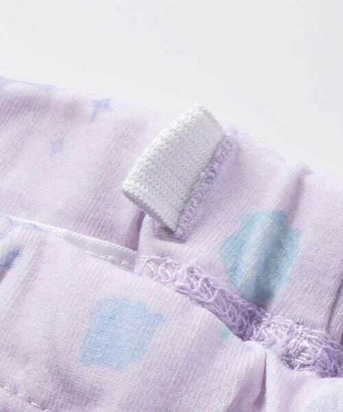 SLAP SLIP / スラップ スリップ レギンス・スパッツ | 無地シェル柄裾スリットリボン付き6分丈レギンス(80~130cm) | 詳細16