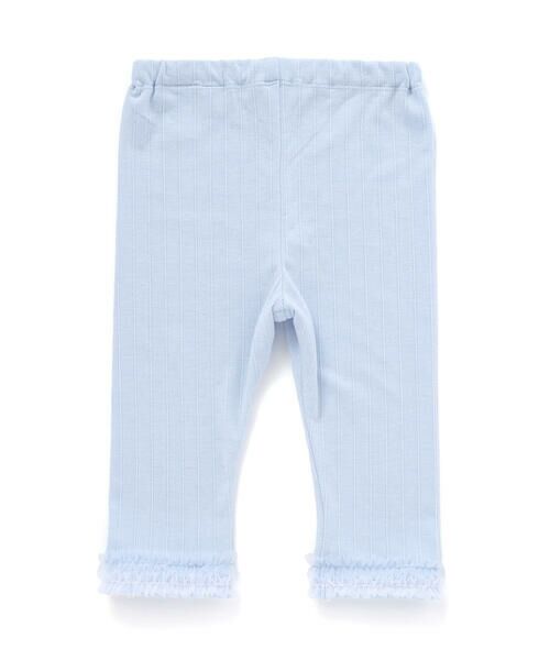 SLAP SLIP / スラップ スリップ レギンス・スパッツ | 裾チュールストライプレース編み6分丈レギンス(80~130cm) | 詳細13