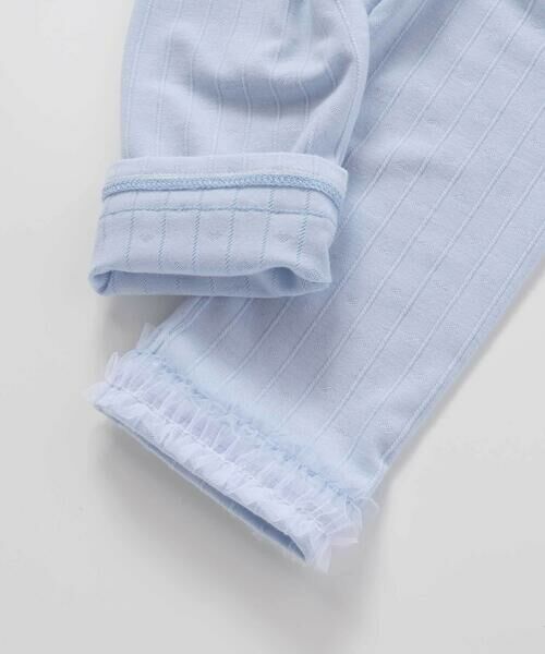 SLAP SLIP / スラップ スリップ レギンス・スパッツ | 裾チュールストライプレース編み6分丈レギンス(80~130cm) | 詳細15
