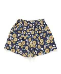 SLAP SLIP / スラップ スリップ ショート・ハーフ・半端丈パンツ | 【お揃い/接触冷感】無地花柄ひまわり麻レーヨンタック入りショートパンツ(90~130cm)