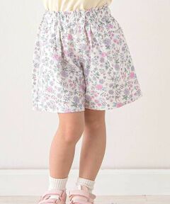 SLAP SLIP / スラップ スリップ ショート・ハーフ・半端丈パンツ | 【お揃い/接触冷感】無地花柄ひまわり麻レーヨンタック入りショートパンツ(90~130cm)