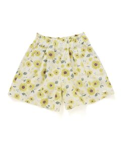 SLAP SLIP / スラップ スリップ ショート・ハーフ・半端丈パンツ | 【お揃い/接触冷感】無地花柄ひまわり麻レーヨンタック入りショートパンツ(90~130cm)