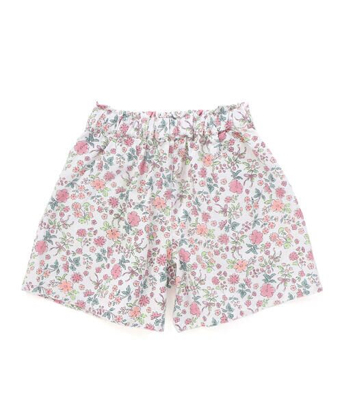 SLAP SLIP / スラップ スリップ ショート・ハーフ・半端丈パンツ | 【お揃い/接触冷感】無地花柄ひまわり麻レーヨンタック入りショートパンツ(90~130cm) | 詳細16