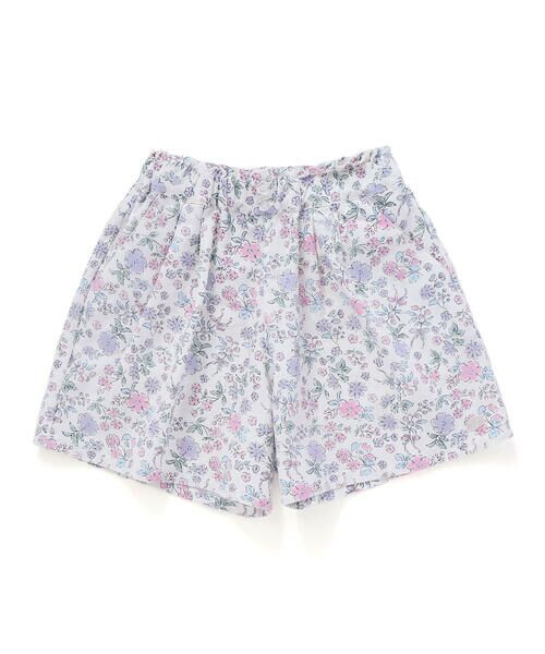 SLAP SLIP / スラップ スリップ ショート・ハーフ・半端丈パンツ | 【お揃い/接触冷感】無地花柄ひまわり麻レーヨンタック入りショートパンツ(90~130cm) | 詳細19