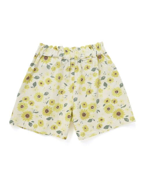 SLAP SLIP / スラップ スリップ ショート・ハーフ・半端丈パンツ | 【お揃い/接触冷感】無地花柄ひまわり麻レーヨンタック入りショートパンツ(90~130cm) | 詳細23