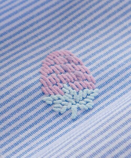 SLAP SLIP / スラップ スリップ ショート・ハーフ・半端丈パンツ | 【お揃い】カラフルスイーツ刺しゅう風発泡プリント柄サイドリボン裾タックショートパンツ(90~130cm) | 詳細3