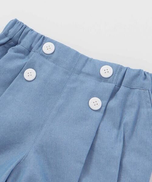 SLAP SLIP / スラップ スリップ ショート・ハーフ・半端丈パンツ | イカリ飾りボタンデニムマリン風ショートパンツ(90~130cm) | 詳細12
