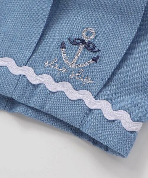 SLAP SLIP / スラップ スリップ ショート・ハーフ・半端丈パンツ | イカリ飾りボタンデニムマリン風ショートパンツ(90~130cm) | 詳細14