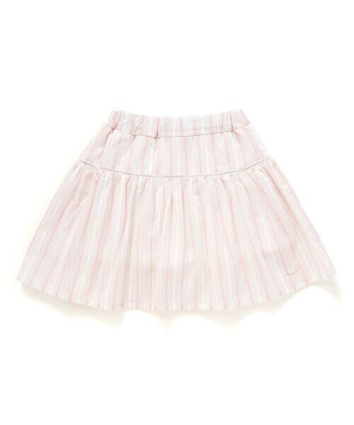 SLAP SLIP / スラップ スリップ ミニ・ひざ丈スカート | 【お揃い】はしごレースマルチストライプスカパン(90~130cm) | 詳細4