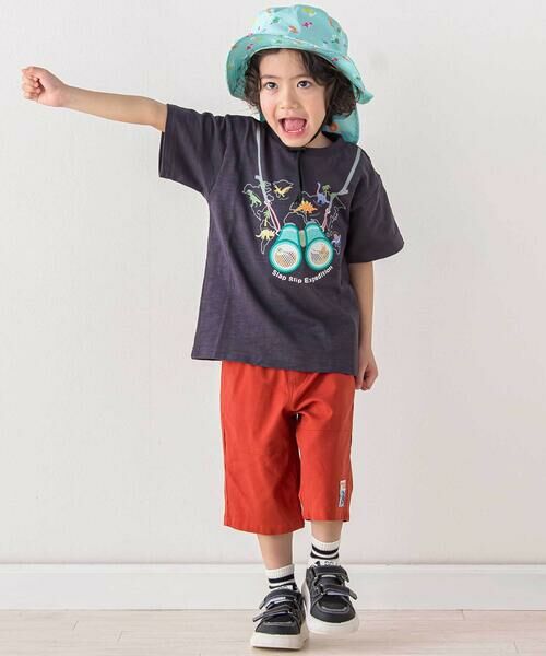 SLAP SLIP / スラップ スリップ ショート・ハーフ・半端丈パンツ | 【お揃い/接触冷感】カラフル麻レーヨン5.5分丈パンツ(80~130cm) | 詳細2