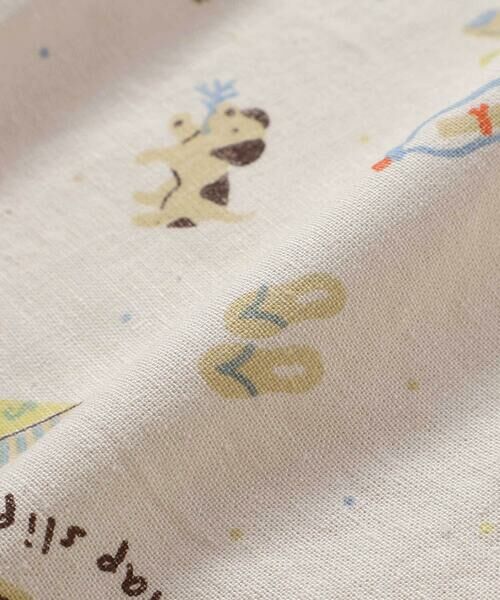 SLAP SLIP / スラップ スリップ ショート・ハーフ・半端丈パンツ | 【お揃い/接触冷感】無地ヒマワリサファリ柄切り替えポケット付き麻レーヨンパンツ(80~130cm) | 詳細10