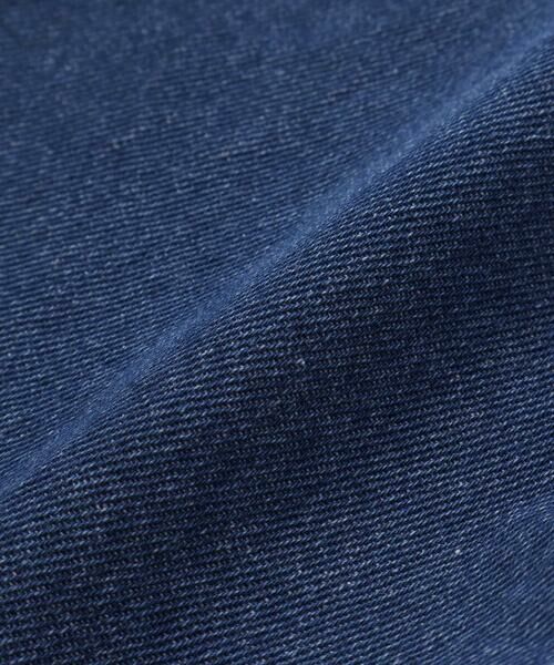 SLAP SLIP / スラップ スリップ ショート・ハーフ・半端丈パンツ | 飛行機くるま裾刺しゅうデニムヒッコリー5.5分丈パンツ(80~130cm) | 詳細8