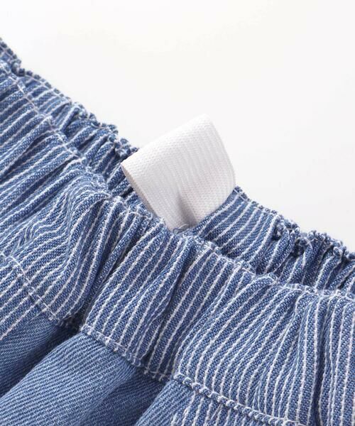 SLAP SLIP / スラップ スリップ ショート・ハーフ・半端丈パンツ | 飛行機くるま裾刺しゅうデニムヒッコリー5.5分丈パンツ(80~130cm) | 詳細19