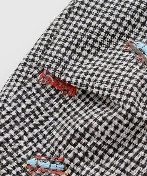 SLAP SLIP / スラップ スリップ ショート・ハーフ・半端丈パンツ | はたらくくるま刺しゅう風発泡プリント柄サイドポケットハーフパンツ(80~130cm) | 詳細9