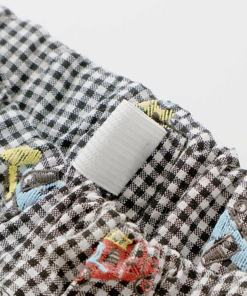 SLAP SLIP / スラップ スリップ ショート・ハーフ・半端丈パンツ | はたらくくるま刺しゅう風発泡プリント柄サイドポケットハーフパンツ(80~130cm) | 詳細10