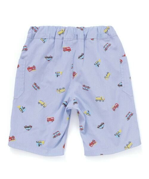 SLAP SLIP / スラップ スリップ ショート・ハーフ・半端丈パンツ | はたらくくるま刺しゅう風発泡プリント柄サイドポケットハーフパンツ(80~130cm) | 詳細13